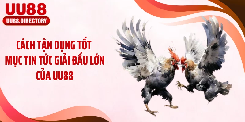 Cách tận dụng tốt mục tin tức giải đấu lớn của UU88