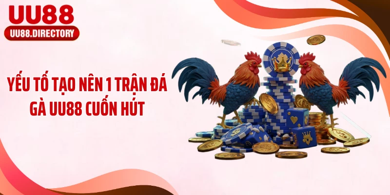 Yếu tố tạo nên 1 trận đá gà UU88 cuốn hút